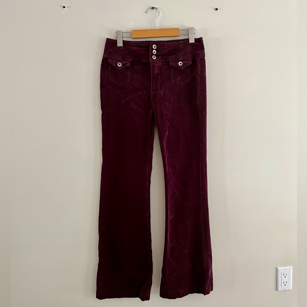 Anthropologie Pilcro and Letterpress High-Rise Corduroy Bootcut Jeans